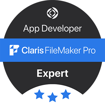 Claris FileMaker Application Developer Expert badge